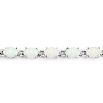 Genuine Opal Tennis Bracelet