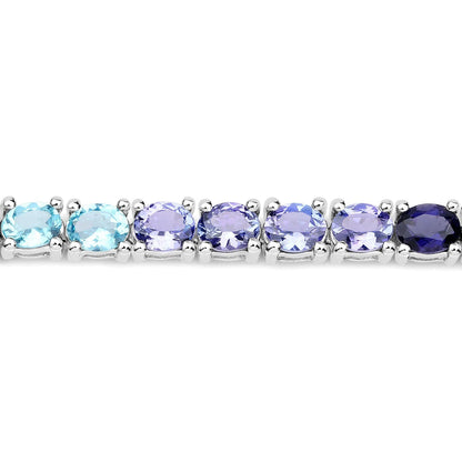 Genuine Multi Stone Eternity Bracelet