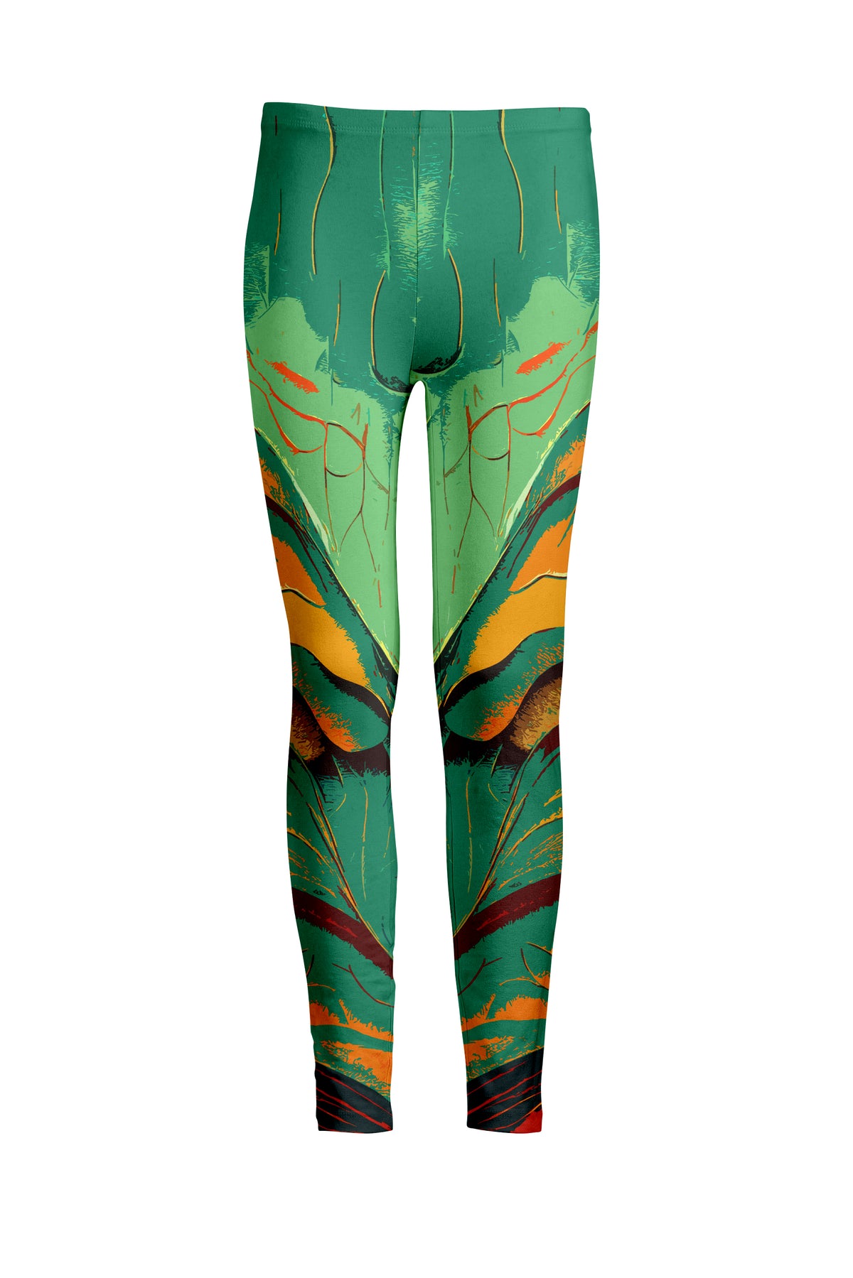 Green Multicolor Butterfly Wing-