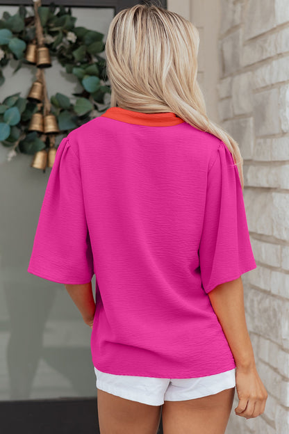 Threaded Pear Chelsea Wide Short Sleeve Top