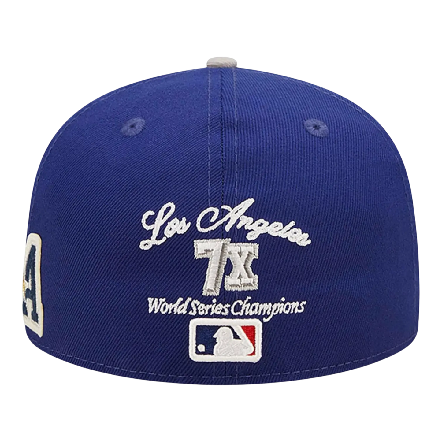 New Era 59Fifty MLB Los Angeles Dodgers Letterman Fitted Hat Blue/Grey