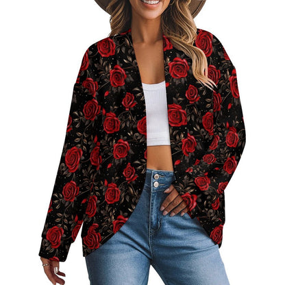 Colores de Mexico Romantic Roses Drop Shoulder Cardigan