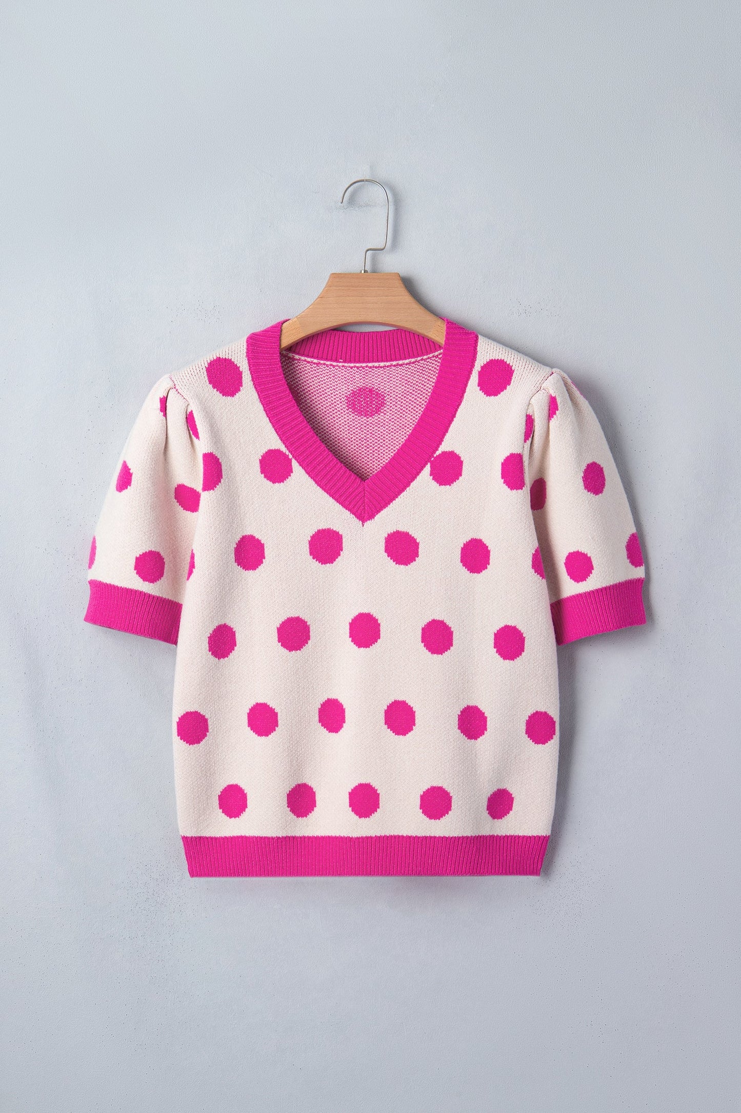 Threaded Pear Alexia Puff Short Sleeve Sweater