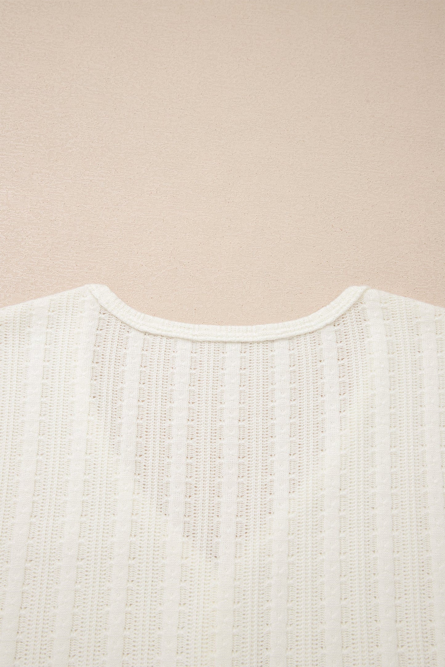 Threaded Pear Frankie Raw Seam Henley Tee