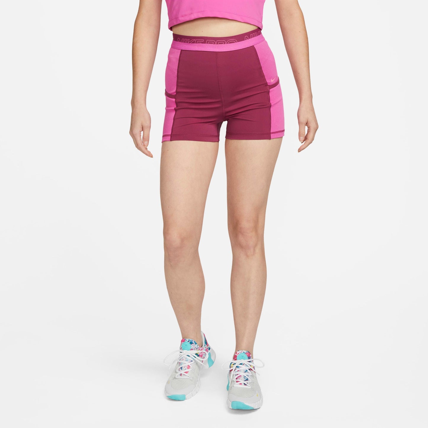 Nike Women's Pro High-Waisted 3" Training Shorts With Pockets