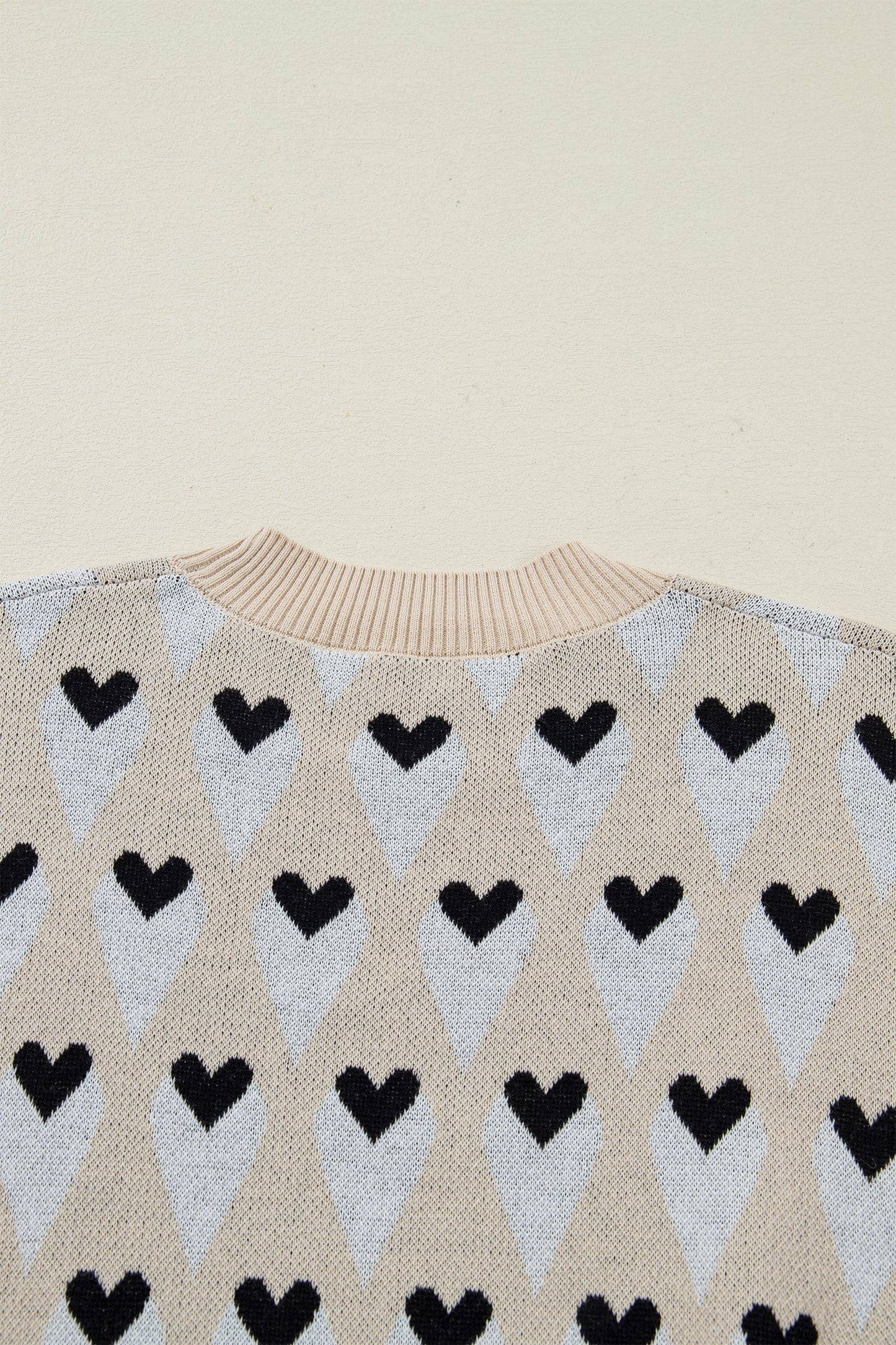 Threaded Pear Aspyn Ribbed Trim Loose Sweater