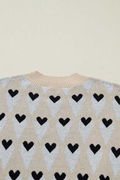 Threaded Pear Aspyn Ribbed Trim Loose Sweater