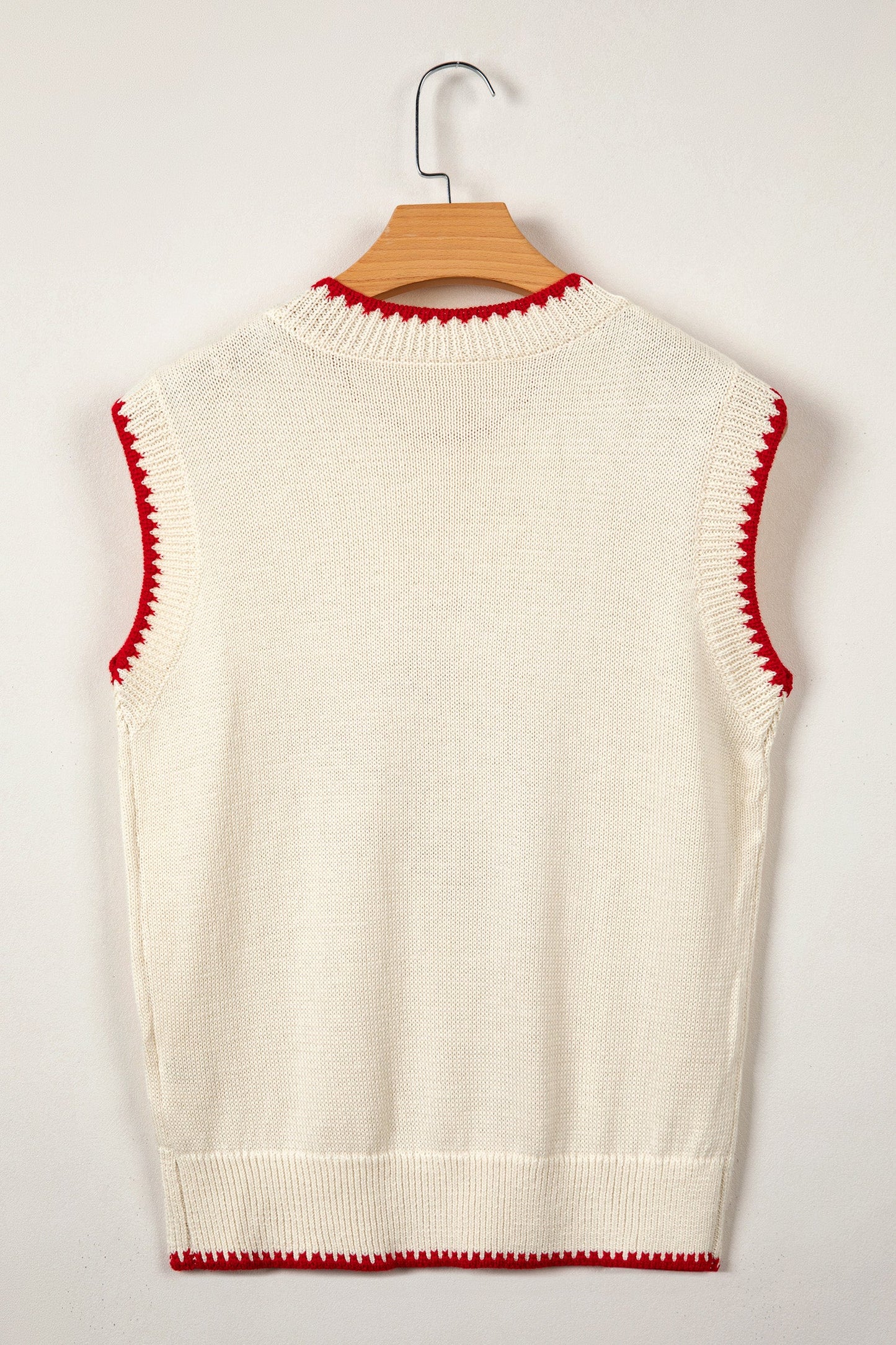 Threaded Pear Emmeline Plaid Crawfish Knit Sweater