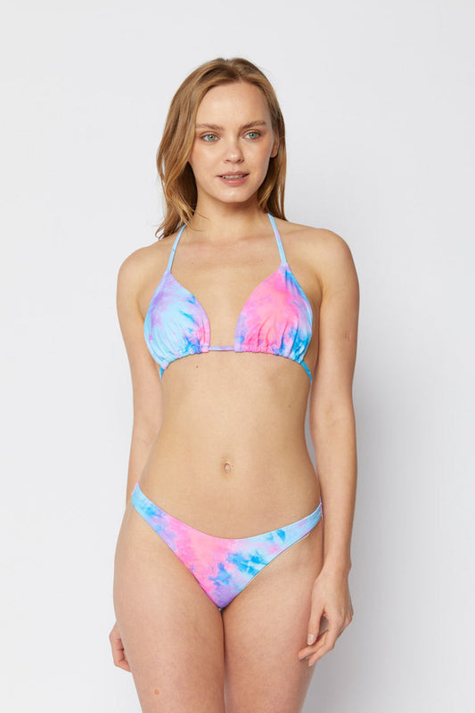 Marina West Triangle Bikini with Mesh Skirt 3-Piece Set (B2707) - Cruel Summer