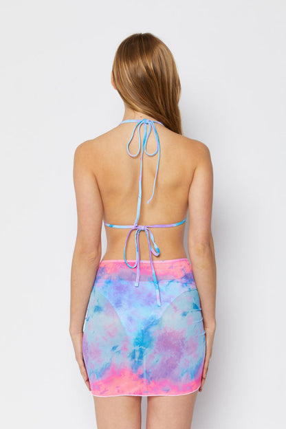 Marina West Triangle Bikini with Mesh Skirt 3-Piece Set (B2707) - Cruel Summer