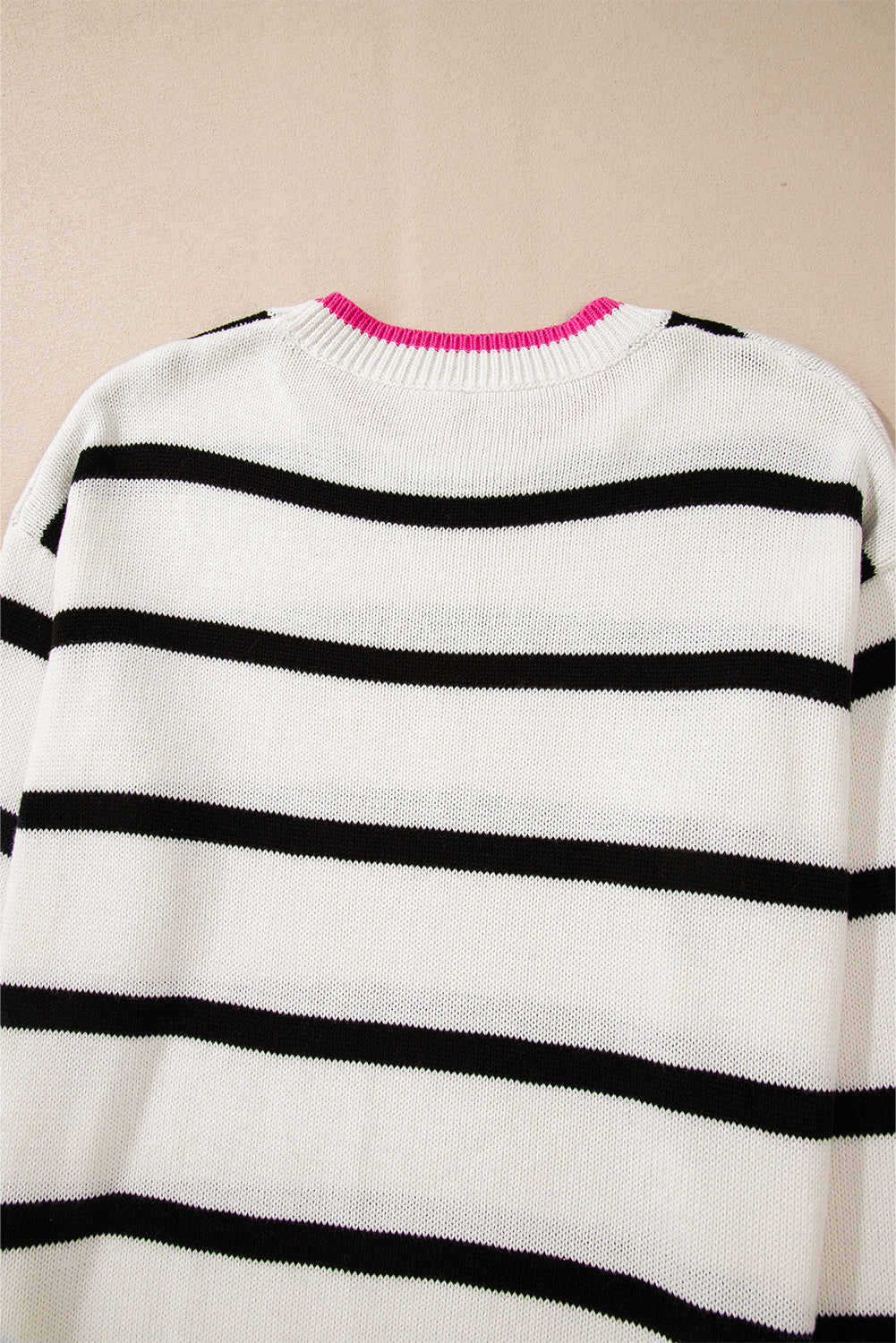 Threaded Pear Avery Contrast Drop Shoulder Sweater