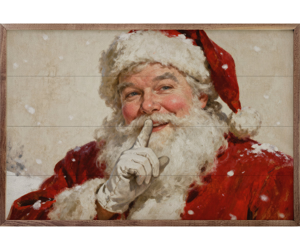 Kendrick Home Santa Portrait With Snow