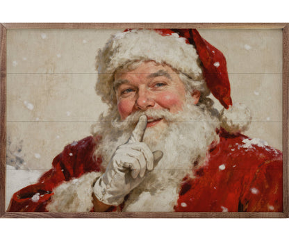 Kendrick Home Santa Portrait With Snow