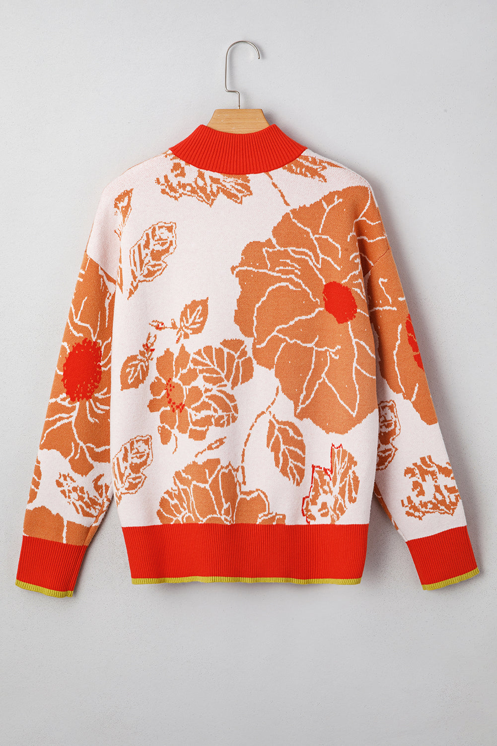 Threaded Pear Theaella Zip Collared Pullover Sweater