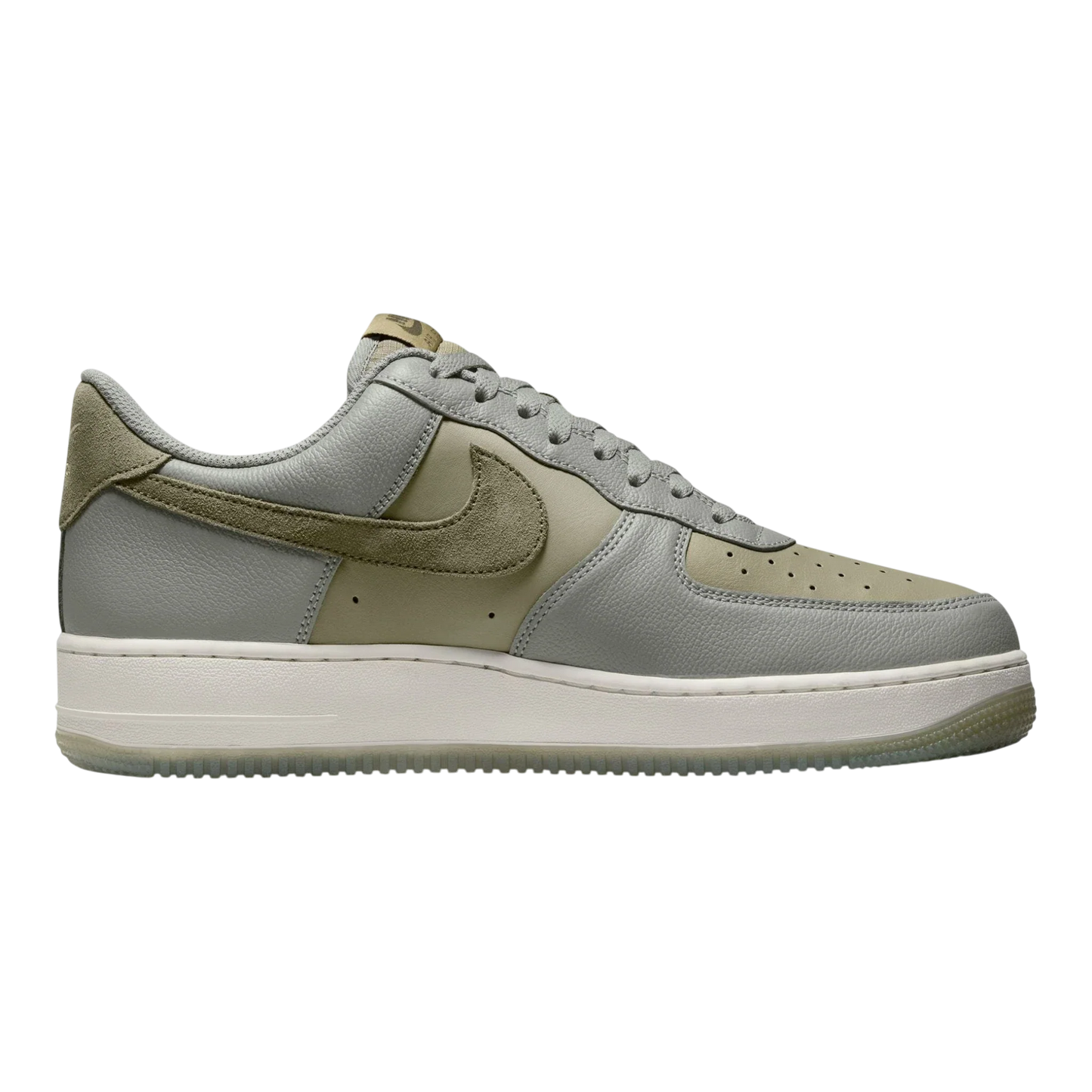 Nike Air Force 1 '07 LV8 Men's Sneakers — Dark Stucco & Olive Leather Low-Top