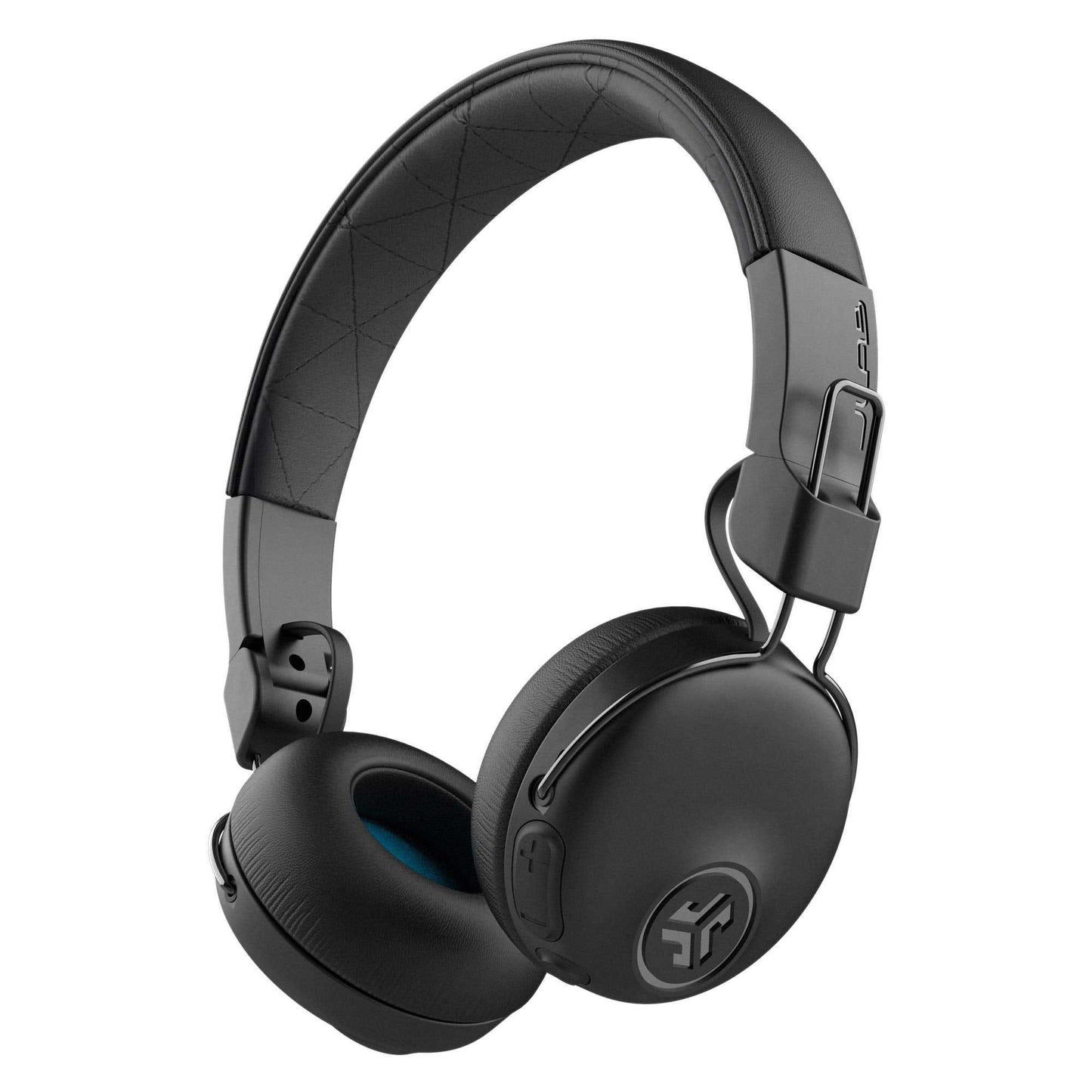 Jlab Studio Anc, on Ear Headphones, Active Noise Cancelling Wireless Headphones, Foldable Bluetooth Headphones, Black