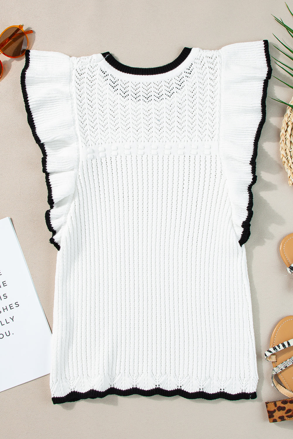 Threaded Pear Alaya Crochet Tank Top