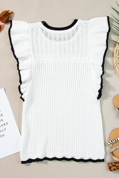 Threaded Pear Alaya Crochet Tank Top