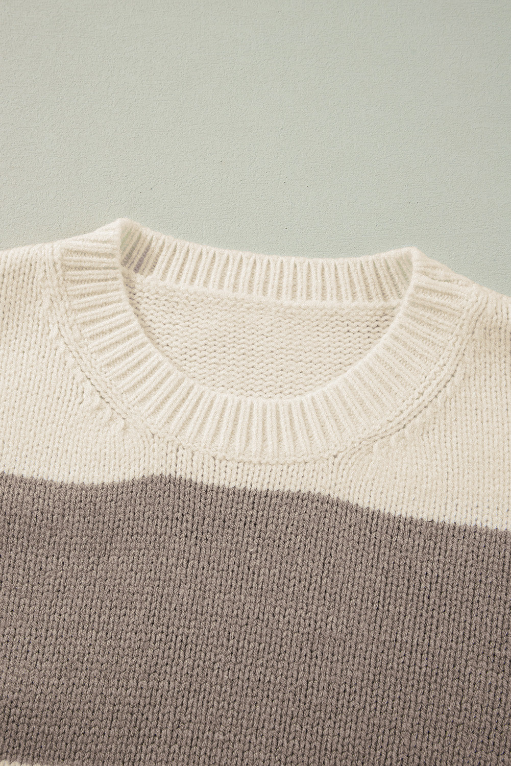 Threaded Pear Livia Colorblock Loose Pullover Sweater