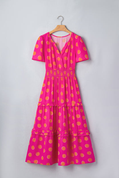 Threaded Pear Myra High Waist Midi Dress