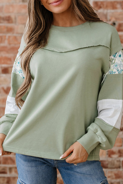 Threaded Pear Oaklee Relaxed French Terry Top