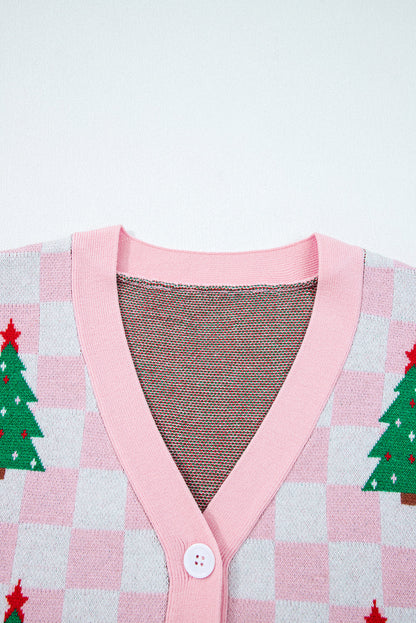 Threaded Pear Ella Tree Pattern Cardigan Sweater