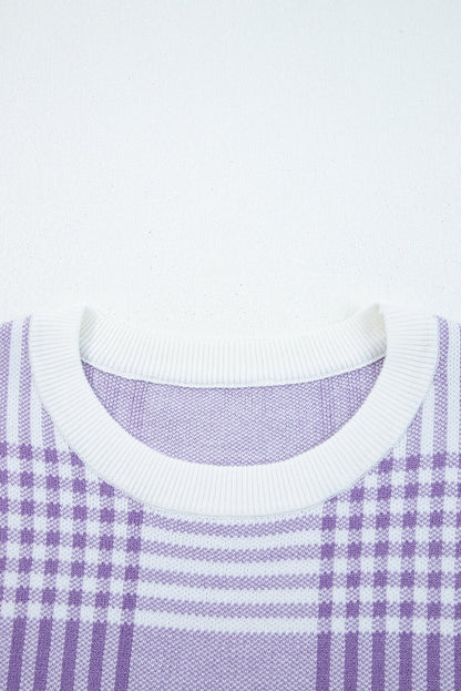 Threaded Pear Giuliana Ribbed Trim Loose Sweater