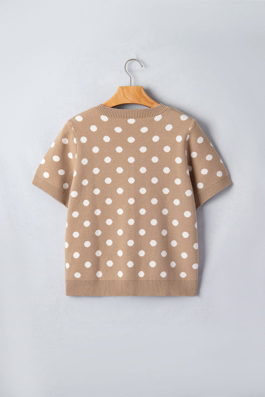 Threaded Pear Winnie Short Sleeve Down Sweater