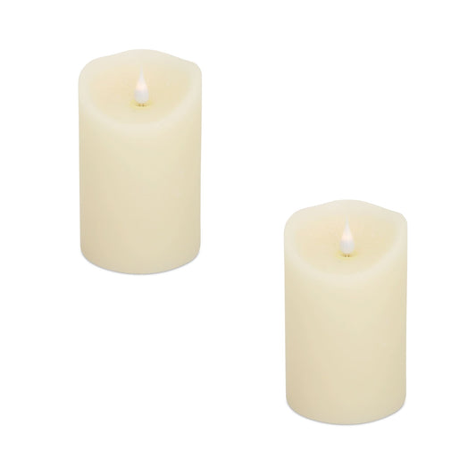 Melrose International Simplux LED Designer Melted Wax Candle with Remote (Set of 2)