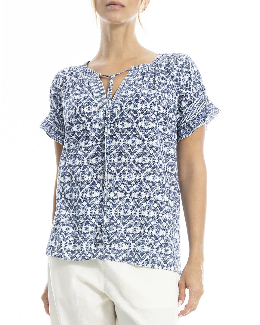 CREAM/BLUE SMALL MAJESTIC LOOM-