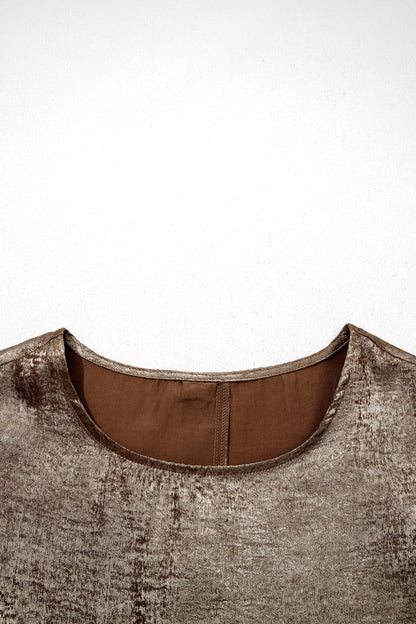 Threaded Pear Parker Ruffle Trim Sleeveless Top