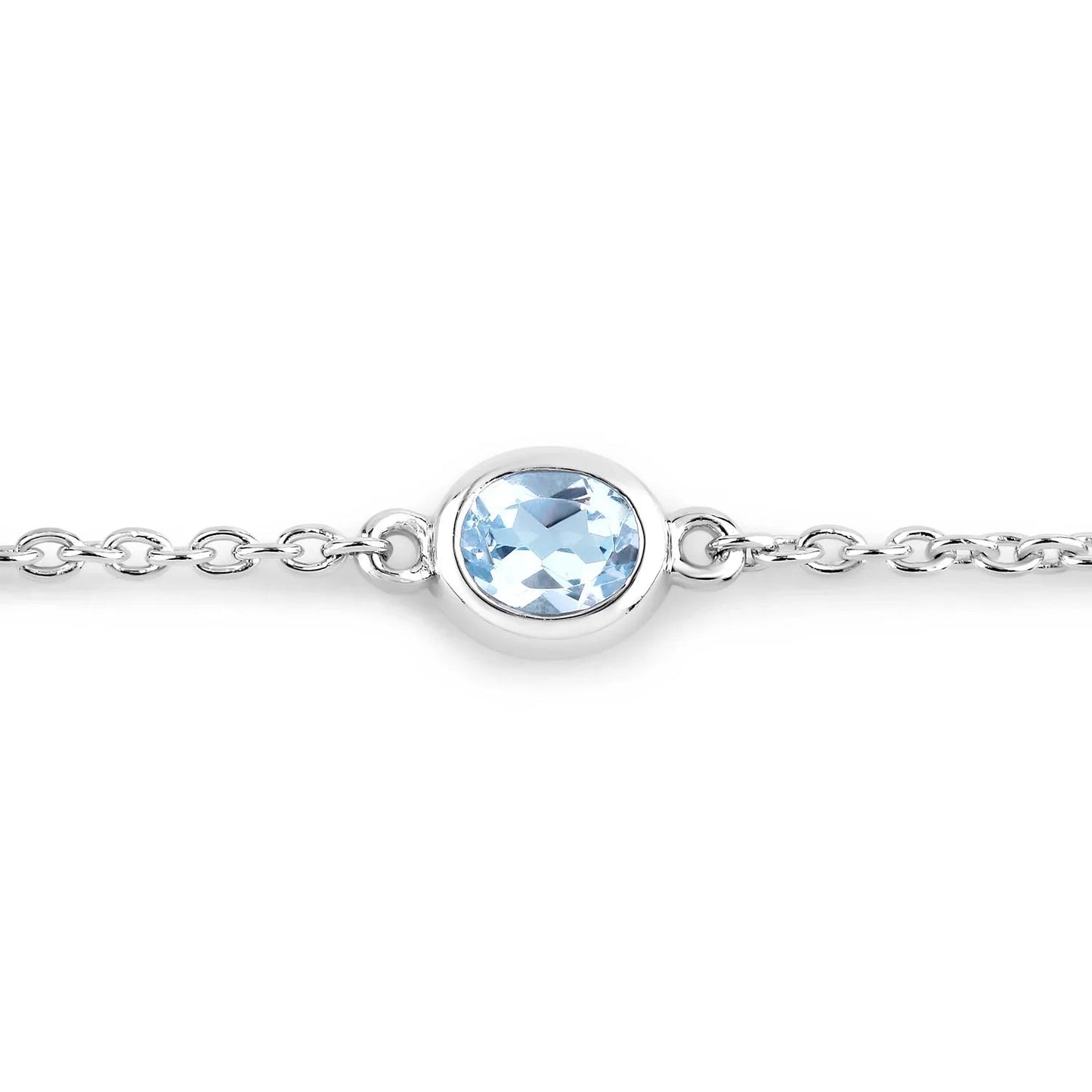 Genuine Blue Topaz By The Yard Bracelet