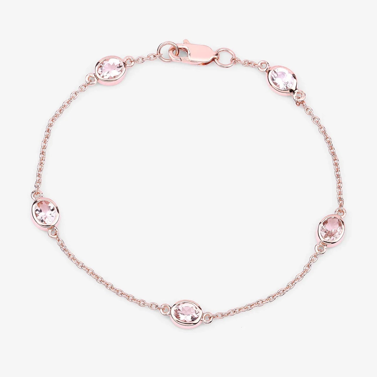 Genuine Morganite By The Yard Bracelet