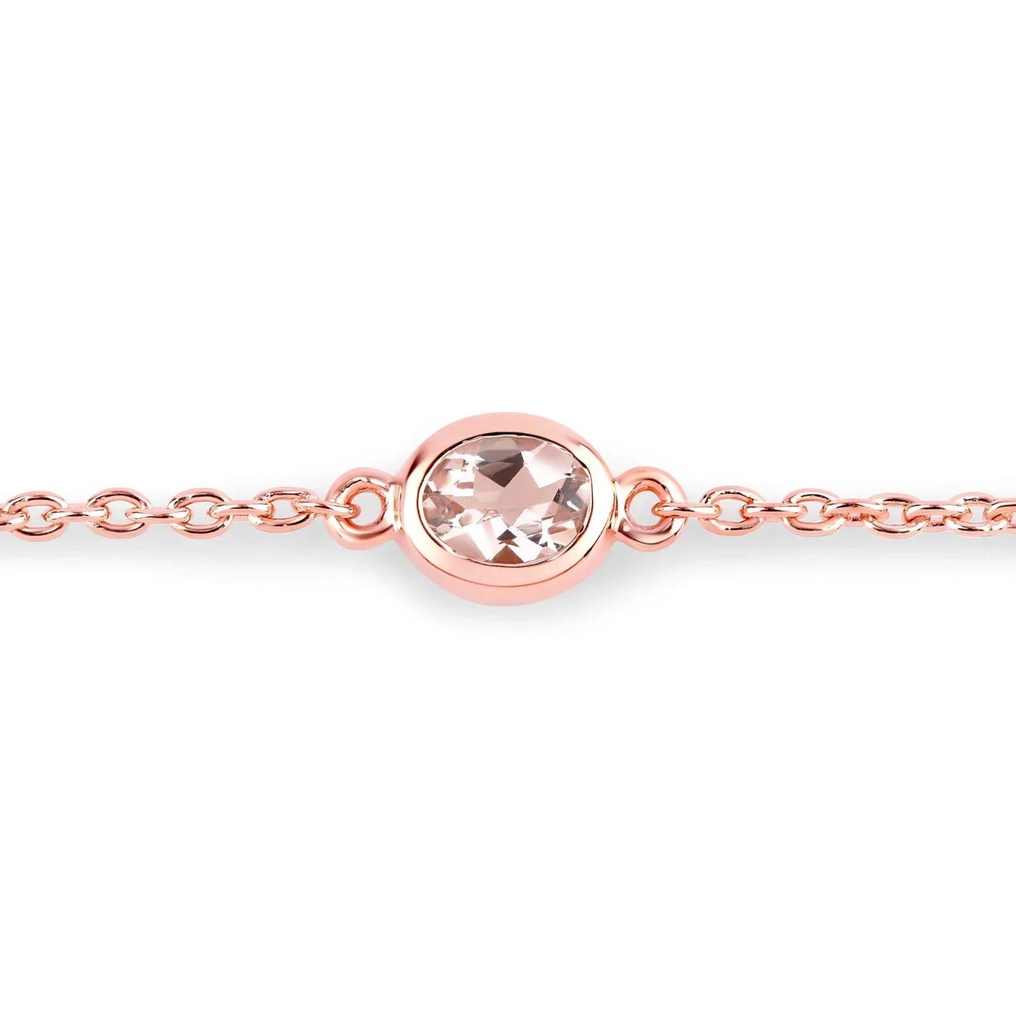 Genuine Morganite By The Yard Bracelet