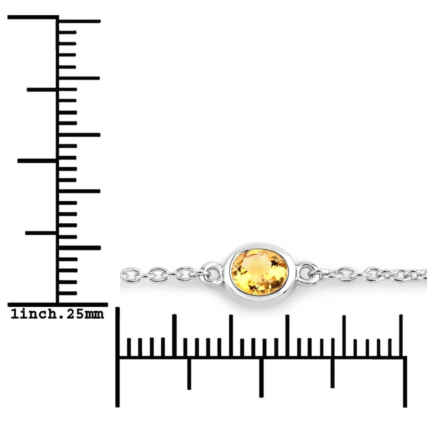 Genuine Multi Stones By The Yard Bracelet