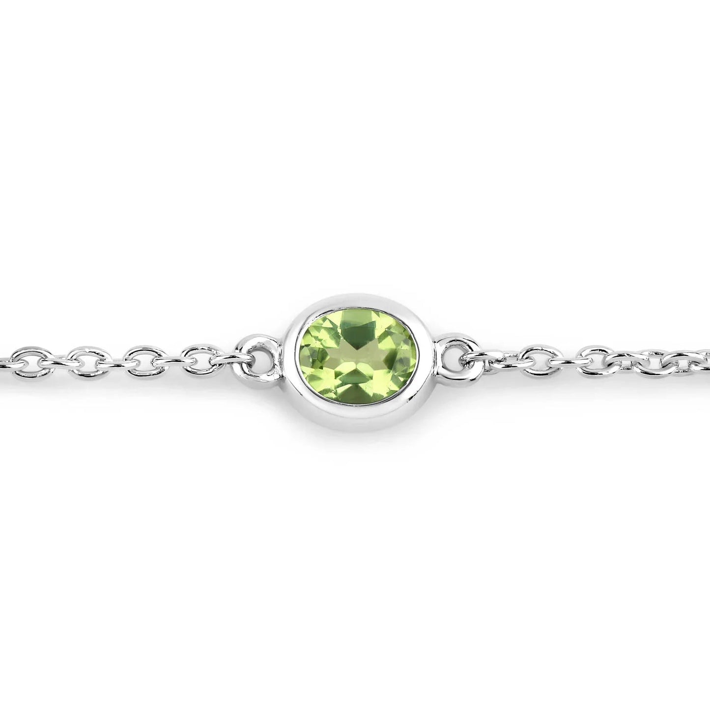 Genuine Green Peridot By The Yard Bracelet