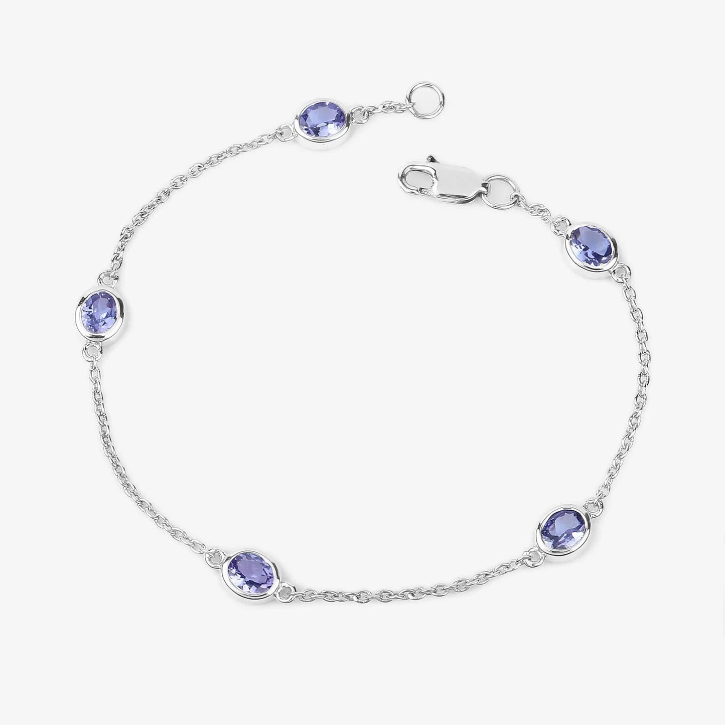 Genuine Purple Tanzanite By The Yard Bracelet