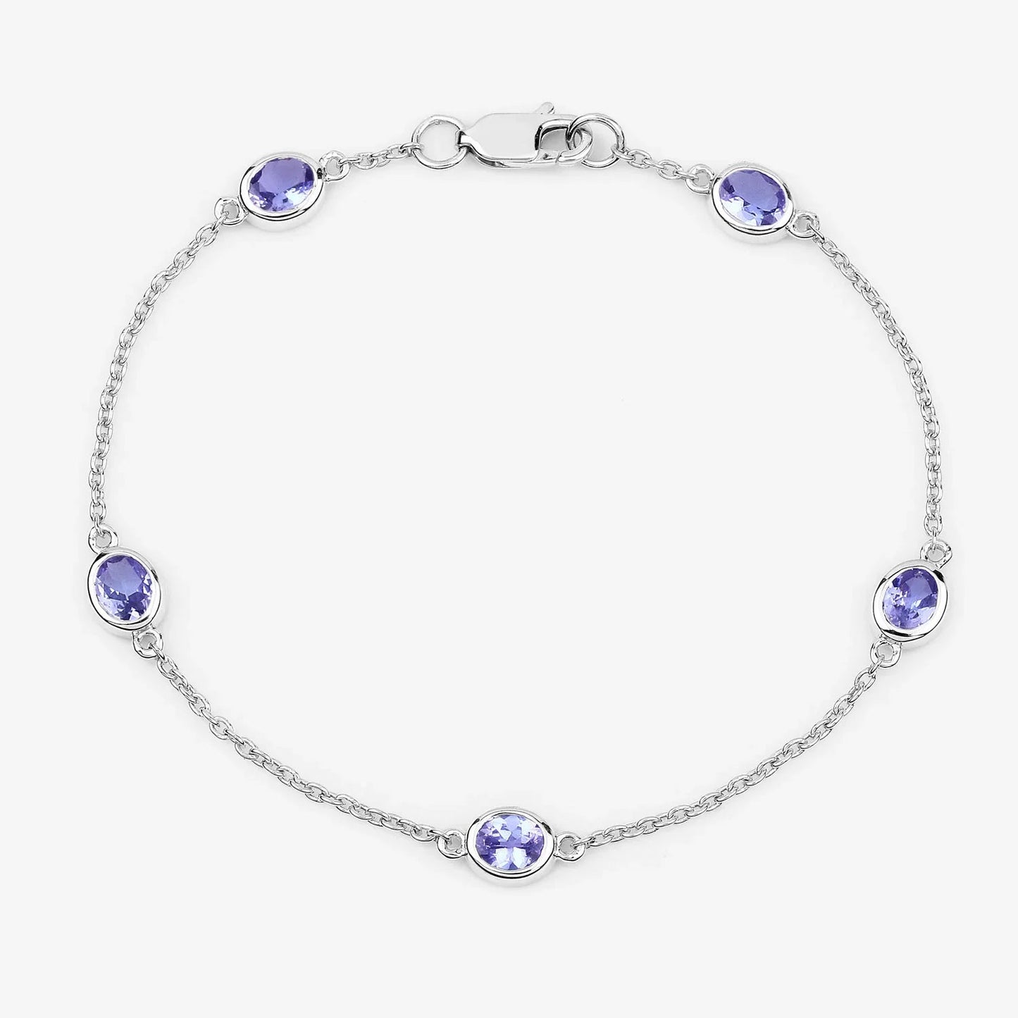 Genuine Purple Tanzanite By The Yard Bracelet