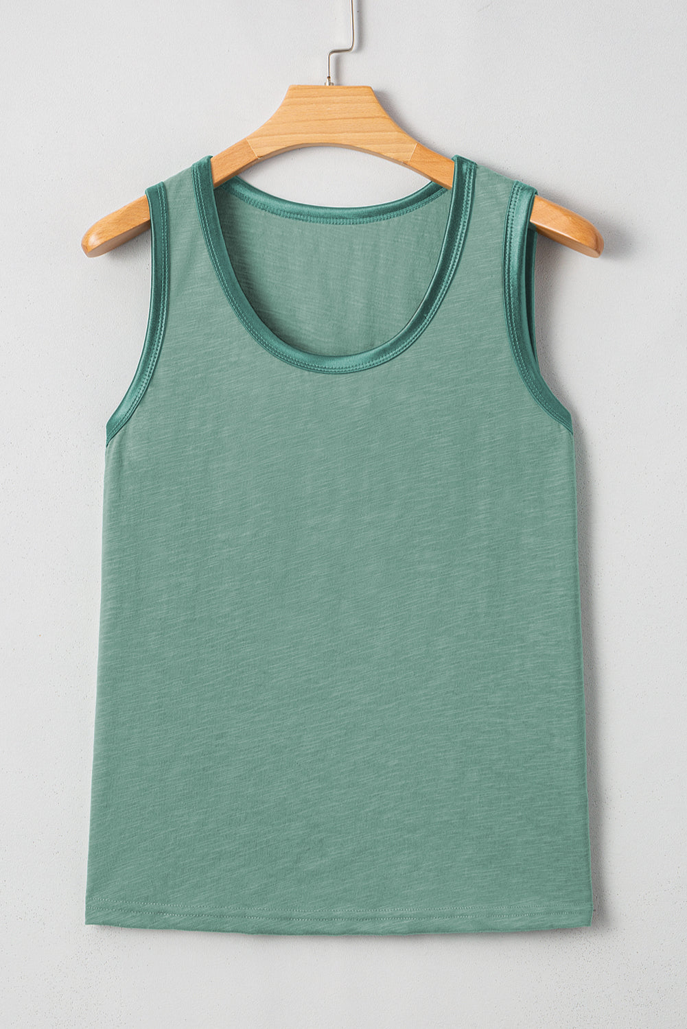 Skyla Metallic Sheen Tank Top - Threaded Pear