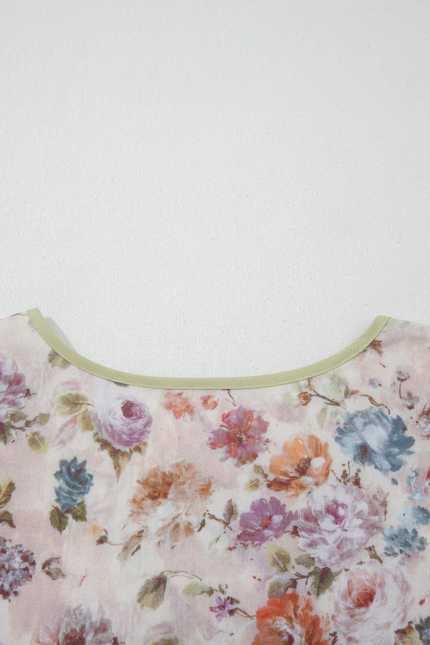 Threaded Pear Andi Striped Detail Babydoll PLUS Blouse
