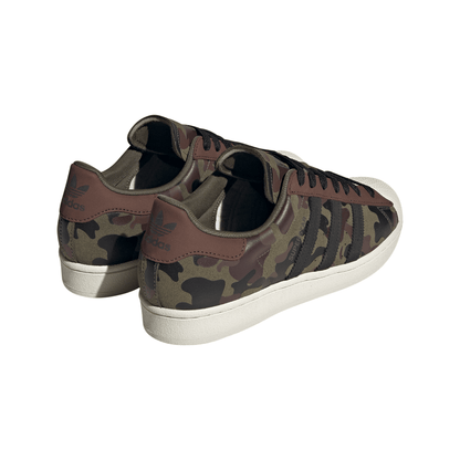 adidas Superstar Strata Men's Sneakers — Olive/Camo Suede