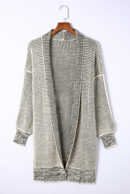 Threaded Pear Harper Long Open Front Cardigan