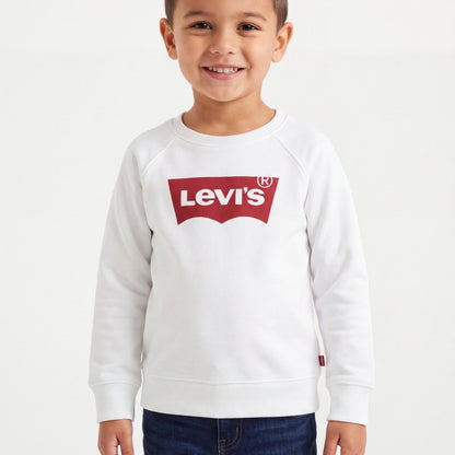 Levi's Toddler Boys' Logo Crewneck Sweatshirt - White