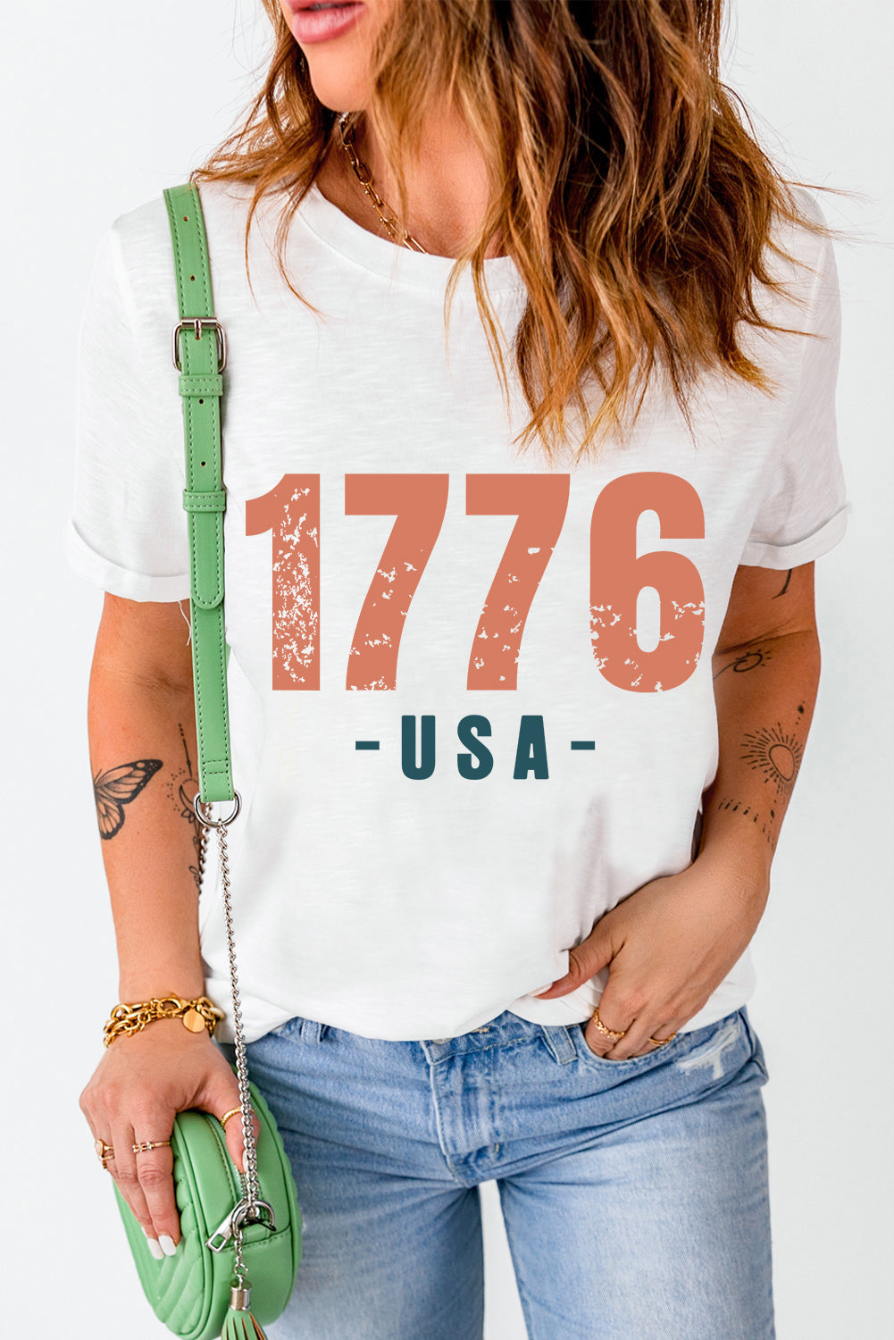 Threaded Pear 1776 USA Vintage Graphic Tee