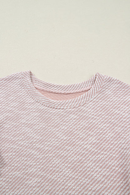 Threaded Pear Amanda Ruffled Short Sleeve Blouse