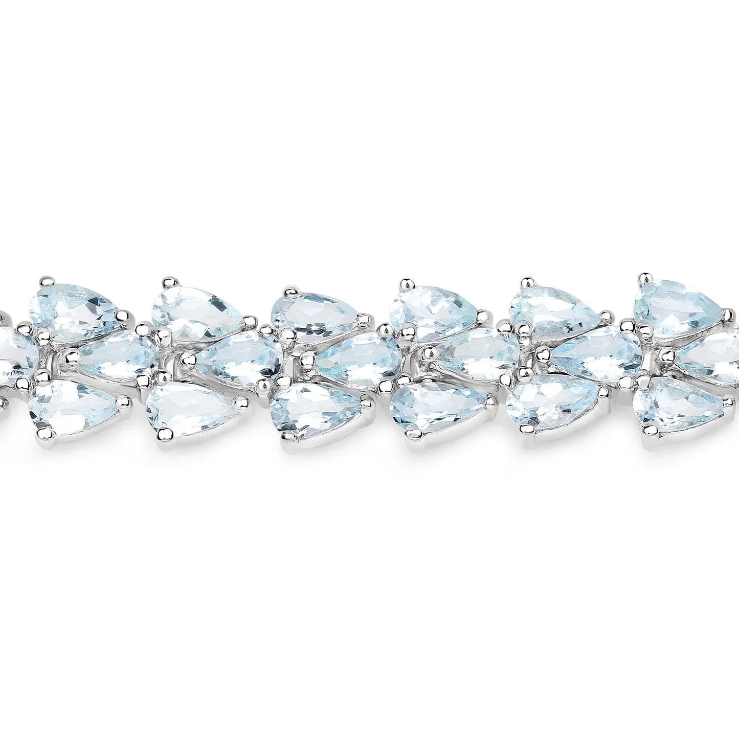 Genuine Aquamarine Tennis Bracelet