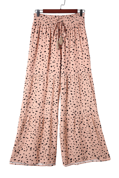 Threaded Pear Analia Leg Dalmatian Palazzo Pants