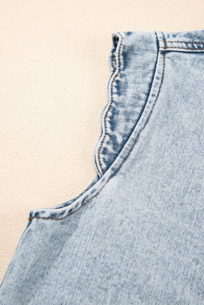 Threaded Pear Ava Trim Patch Front Vest