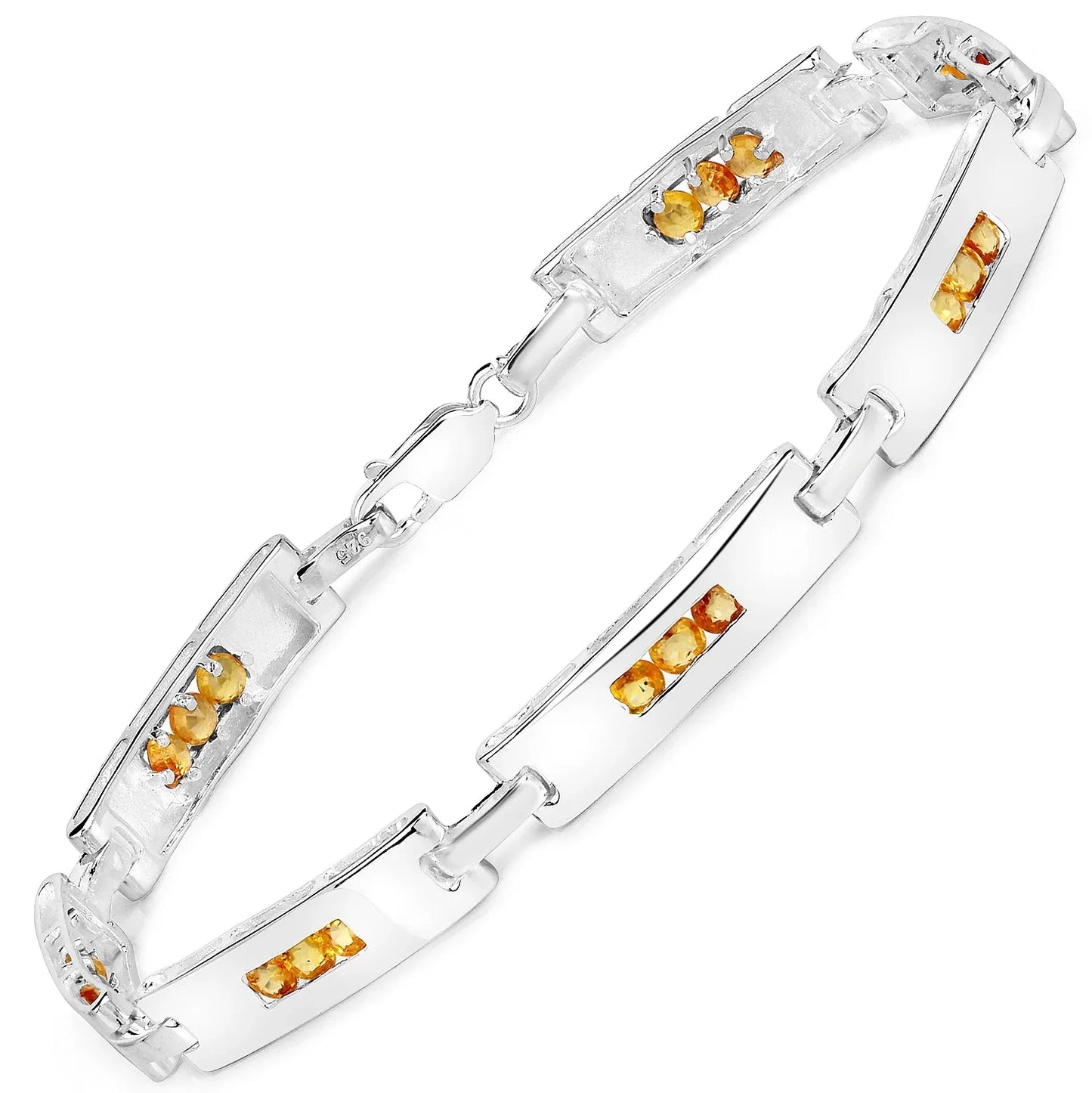 Genuine Yellow Sapphire Tennis Bracelet