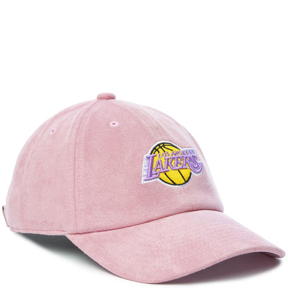 Mitchell & Ness Men's NBA Suede Dad Strapback Hwc Lakers Ball Caps